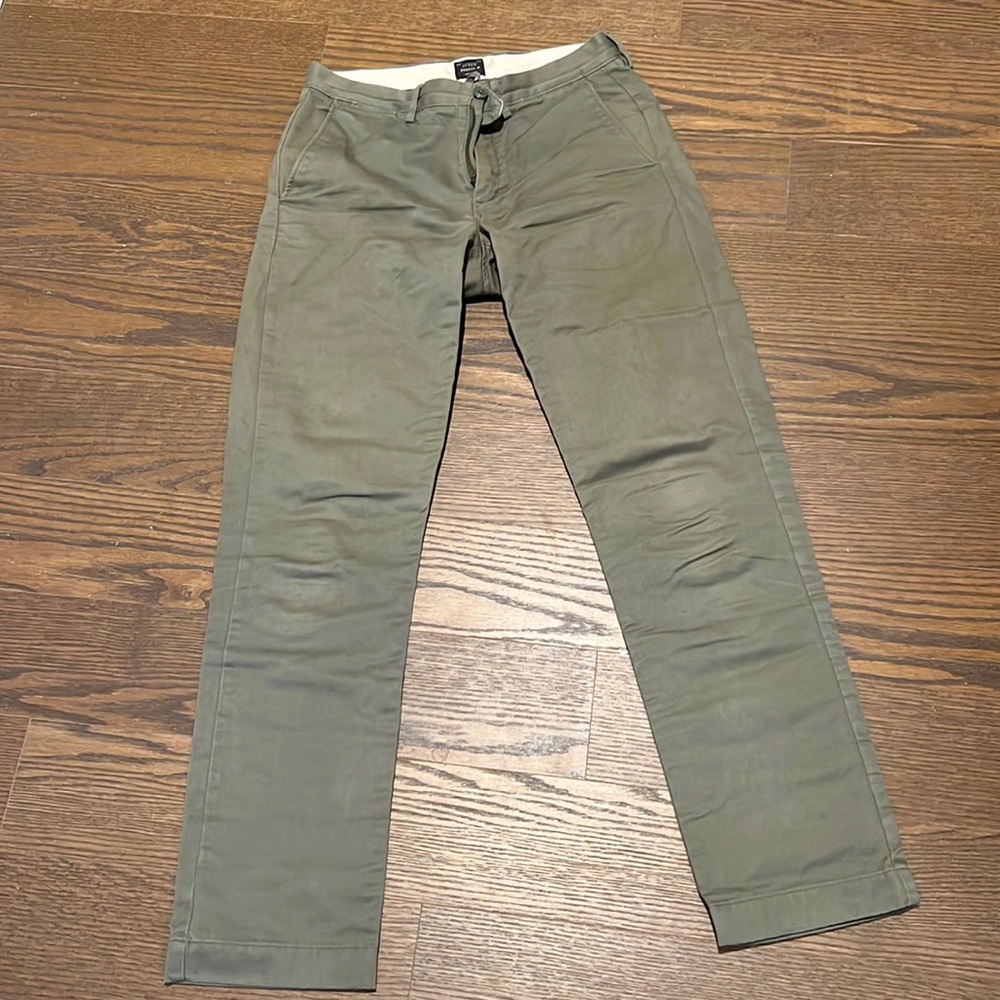 J Crew Men Pants Dark Green Size 28/32